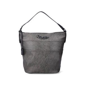 RIEKER H1407-45 grey, torebka, listonoszka damska. Szare torebki klasyczne Rieker, bez wzorów, ze skóry ekologicznej, bez dodatków. Za 119,95 zł.