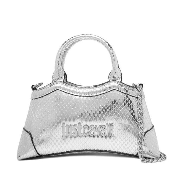 Torebka Just Cavalli. Szare torebki klasyczne Just Cavalli, bez wzorów, bez dodatków. Za 469,99 zł.