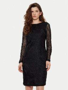Tatuum Sukienka koktajlowa Noemi T2424.196B Czarny Slim Fit. Czarne kombinezony Tatuum, s, bez wzorów, z syntetyku, wizytowe, bez kołnierzyka, bez ramiączek. Za 279,99 zł.