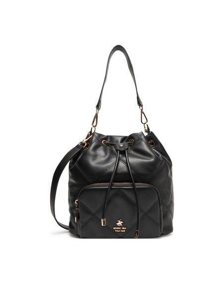 Beverly Hills Polo Club Torebka CEO-BHPC-C-011-08 Czarny. Czarne torebki klasyczne Beverly Hills Polo Club, bez wzorów, z materiału, bez dodatków. Za 259,99 zł.
