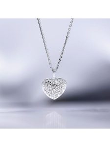 DIAMOND & CO Złota zawieszka "Coeur" z diamentami rozmiar: onesize. Szare zawieszki Diamond & Co, z diamentem, srebrne. Za 506,32 zł.