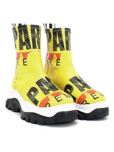 Goby Sztyblety w kolorze żółtym rozmiar: 37. Żółte botki Goby, bez wzorów, bez obcasa, bez zapięcia. Za 339,99 zł.