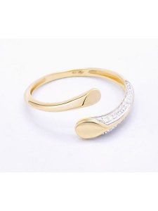 DIAMANTA Złoty pierścionek "Aenor" z diamentami rozmiar: 54. Żółte pierścionki DIAMANTA, z diamentem, złote. Za 1 508,36 zł.