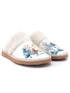 Goby Kapcie w kolorze białym ze wzorem rozmiar: 37. Białe kapcie Goby, bez wzorów. Za 130,99 zł.