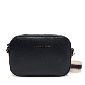 Torebka Tommy Hilfiger. Niebieskie listonoszki TOMMY HILFIGER, bez wzorów, bez dodatków. Za 349,99 zł.