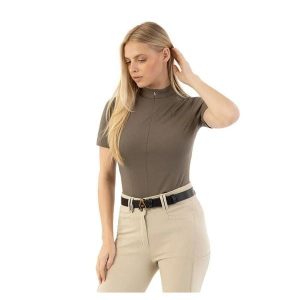 Damska koszula do jazdy konnej ANKY ATC261204. Brązowe koszule ANKY, bez wzorów, bez kołnierzyka, bez ramiączek. Za 350,00 zł.