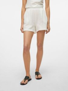 Vero Moda Szorty w kolorze białym rozmiar: L. Białe szorty Vero Moda, bez wzorów, z bawełny. Za 81,45 zł.