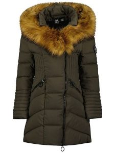 Canadian Peak Parka "Chayeak" w kolorze khaki rozmiar: S. Brązowe płaszcze Canadian Peak, s, bez wzorów, bez kaptura. Za 246,53 zł.