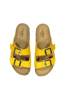 CMP Klapki "Thalitha" w kolorze żółtym rozmiar: 40. Żółte klapki CMP, bez wzorów, z otwartym noskiem, bez obcasa. Za 106,95 zł.