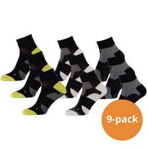 Skarpety kolarskie Xtreme Quarter, 9 par, Multi Czarne. Czarne skarpetki XTREME SOCKSWEAR, bez wzorów. Za 190,99 zł.