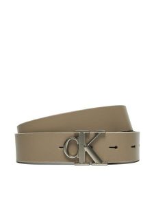 Calvin Klein Jeans Pasek Damski Mono Pl Rev Lthr Belt K60K612288 Brązowy. Brązowe paski Calvin Klein Jeans, bez wzorów, z jeansu. Za 179,99 zł.