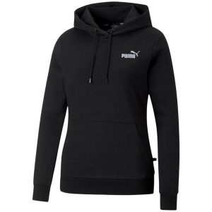 Bluza Z Haftem Dla Kobiet Essentials. Czarne bluzy Puma, bez wzorów, bez kaptura. Za 276,99 zł.