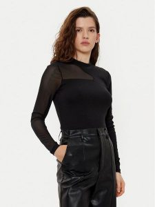 ONLY Bluzka Colette 15337504 Czarny Regular Fit. Czarne bluzki ONLY, m, bez wzorów, z bawełny, bez kołnierzyka, bez ramiączek. Za 59,99 zł.