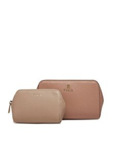 Furla Kosmetyczka Camelia M WE00453 ARE000 3786S Różowy. Czerwone torebki klasyczne Furla, bez wzorów, ze skóry, bez dodatków. Za 399,99 zł.