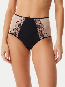 Chantelle Figi klasyczne z wysokim stanem Lush C22OC5 Czarny. Czarne figi Chantelle, bez wzorów, z syntetyku. Za 159,99 zł.