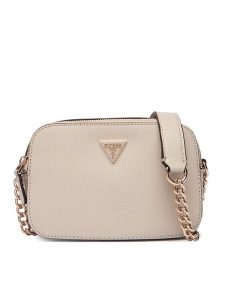 Guess Torebka Noelle II HWZG96 72140 Beżowy. Brązowe torebki wieczorowe Guess, z aplikacjami, ze skóry, bez dodatków. Za 549,99 zł.