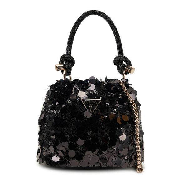 Torebka Guess. Czarne torebki klasyczne Guess, z aplikacjami, bez dodatków. Za 499,99 zł.