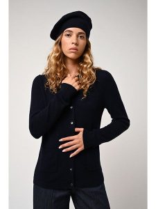 AUTHENTIC CASHMERE Kaszmirowy kardigan "Caron" w kolorze granatowym rozmiar: L. Niebieskie kardigany AUTHENTIC CASHMERE, z kaszmiru. Za 322,73 zł.
