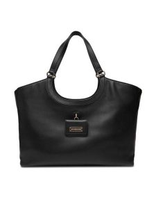 LOVE MOSCHINO Torebka JC4391PP0NKN0000 Czarny. Czarne shopper bag LOVE MOSCHINO, bez wzorów, ze skóry, bez dodatków. Za 609,99 zł.