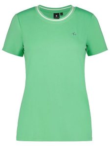 LUHTA Koszulka "Heimala" w kolorze zielonym rozmiar: XL. Zielone bluzki Luhta, xl, bez wzorów, bez kołnierzyka, bez ramiączek. Za 48,28 zł.