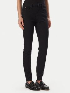 Tommy Hilfiger Jeansy Como WW0WW51409 Czarny Skinny Fit. Czarne jeansy TOMMY HILFIGER, bez wzorów, z bawełny. Za 529,99 zł.