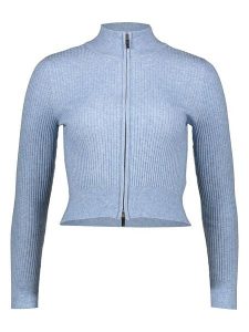 ONLY Kardigan "Senta" w kolorze błękitnym rozmiar: L. Niebieskie kardigany ONLY, prążkowane. Za 77,95 zł.