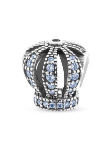 CHARM'S Srebrny charms z cyrkoniami rozmiar: onesize. Niebieskie zawieszki CHARM'S, z cyrkonią, srebrne. Za 117,73 zł.