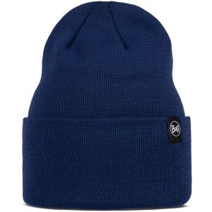 Czapka BUFF KNITTED BEANIE LILON. Niebieskie czapki Buff, bez wzorów, z materiału, eleganckie. Za 95,00 zł.