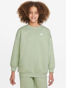Nike Bluza w kolorze zielonym rozmiar: S. Zielone bluzy Nike, s, bez wzorów, z bawełny, bez kaptura. Za 136,13 zł.