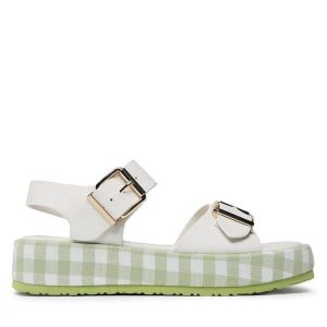 Sandały Jenny Fairy. Brązowe sandały Jenny Fairy, bez wzorów, bez obcasa, na płaskiej podeszwie, bez zapięcia. Za 139,99 zł.