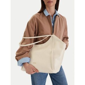 Torebka JENNY. Brązowe shopper bag Jenny, bez wzorów, bez dodatków. Za 149,99 zł.