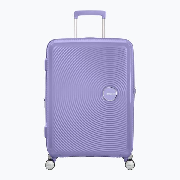 Walizka podróżna American Tourister Soundbox 8. Fioletowe walizki AMERICAN TOURISTER, bez wzorów. Za 689,99 zł.