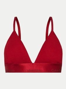 Calvin Klein Underwear Biustonosz braletka Lightly Lined Triangle 000QF7994E Bordowy. Czerwone biustonosze Calvin Klein Underwear, bez wzorów, z bawełny. Za 99,99 zł.