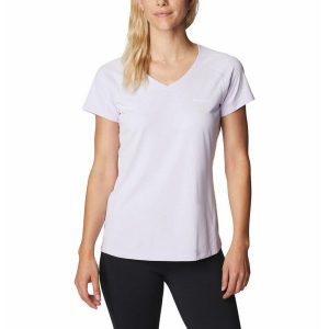 Koszulka Damska Columbia Zero Rules Short Sleeve T-Shirt. Fioletowe bluzki Columbia, xs, bez wzorów, bez kołnierzyka, bez ramiączek. W wyprzedaży za 152,00 zł.