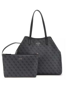 Guess Shopper bag w kolorze antracytowym - 40 x 34 x 20 cm rozmiar: onesize. Czarne shopper bag Guess, z aplikacjami, z materiału, na ramię, bez dodatków. Za 593,45 zł.