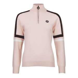 Bardzowy golf 1/2 zamek damski Peak Mountain Asta. Czerwone golfy Peak Mountain, bez wzorów. Za 280,75 zł.