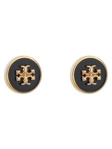 Tory Burch Kolczyki Kira 90547 Czarny. Czarne kolczyki Tory Burch, metalowe. Za 360,99 zł.