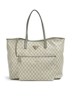 Guess Shopper bag w kolorze szarym - 42 x 34 x 20 cm rozmiar: onesize. Szare shopper bag Guess, z aplikacjami, z materiału, na ramię, bez dodatków. Za 572,37 zł.
