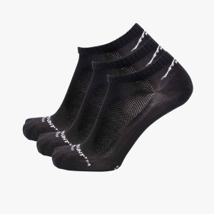 Skarpetki sportowe Bamboo Ankle Socks 3-pack Swedemount szybkoschnące. Czarne skarpetki SWEDEMOUNT, bez wzorów, z tkaniny. Za 59,99 zł.