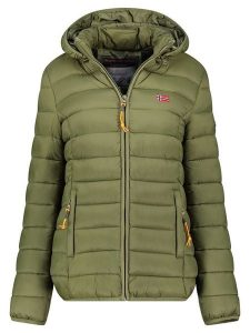 Geographical Norway Kurtka pikowana "Atikolor" w kolorze oliwkowym rozmiar: XL. Zielone kurtki Geographical Norway, xl, bez wzorów, bez kaptura. Za 166,88 zł.
