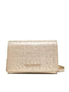 Valentino Torebka Ember VBS9IE17GLI Złoty. Żółte listonoszki Valentino, bez wzorów, ze skóry, bez dodatków. Za 409,99 zł.