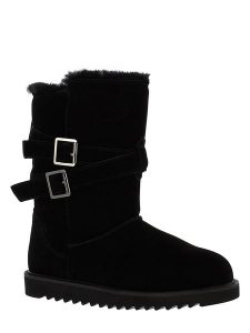 Gooce Skórzane kozaki zimowe "Huntspill Waterproof" w kolorze czarnym rozmiar: 40. Czarne kozaki Gooce, na zimę, bez wzorów, z materiału, bez obcasa, bez zapięcia. Za 224,62 zł.