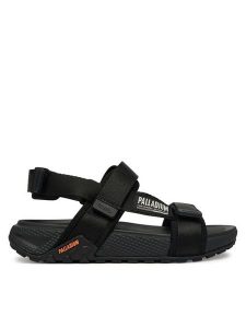 Palladium Sandały Offsandal Strap 94682-008-M Czarny. Czarne sandały Palladium, bez wzorów, z materiału, bez obcasa, na płaskiej podeszwie, bez zapięcia. Za 399,99 zł.
