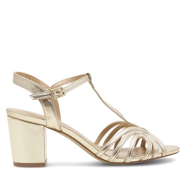 Sandały Clara Barson. Brązowe sandały Clara Barson, bez wzorów, bez obcasa, na płaskiej podeszwie, bez zapięcia. Za 99,99 zł.