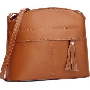 Torebka CREOLE - K10425 Koniak. Brązowe torebki klasyczne marki Creole, ze skóry. Za 139,00 zł.