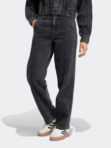 Adidas Dżinsy w kolorze antracytowym rozmiar: 33. Czarne jeansy ADIDAS, bez wzorów, z podwyższonym stanem. Za 158,10 zł.