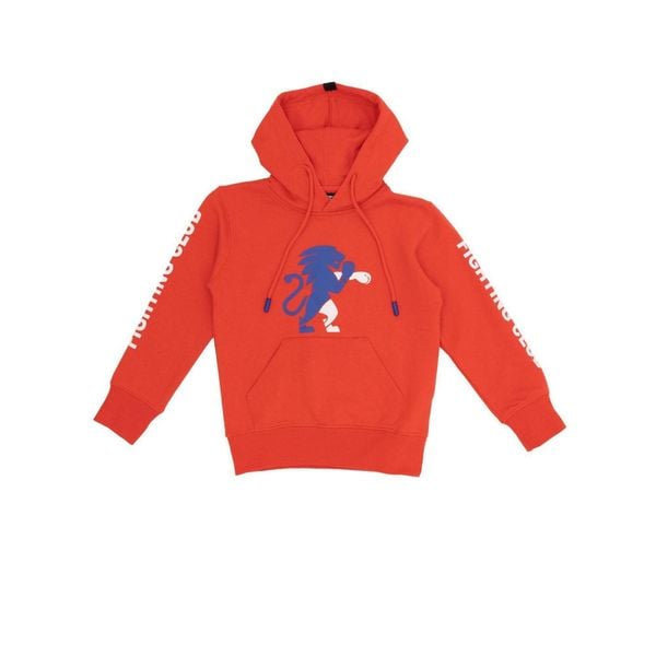 Bluza z bawełna z kaptur na czas wolny na co dzień. Czerwone bluzy LEONE 1947 APPAREL, bez wzorów, z bawełny, bez kaptura. W wyprzedaży za 122,09 zł.