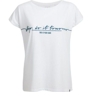 T-shirt damski TSD612 - biały - Outhorn. T-shirty marki Outhorn. W wyprzedaży za 29,99 zł.