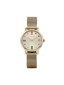 Timex Zegarek Transcend TW2Y26400 Złoty. Żółte, analogowe zegarki Timex. Za 589,99 zł.