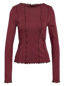 Noisy may Koszulka w kolorze czerwonym rozmiar: S. Czerwone bluzki Noisy may, s, bez wzorów, z bawełny, bez kołnierzyka, bez ramiączek. Za 74,63 zł.